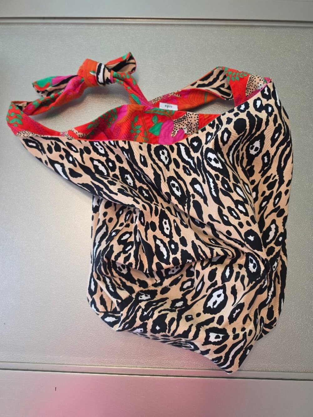 cabi Reversible Tote Bag — Jungle Leopard Print | Wild Side - Picture 3 of 14